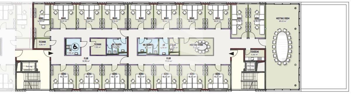 Grundriss Nordflügel