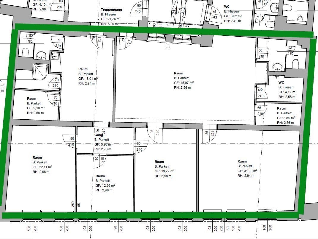 Grundriss Büro 6,7